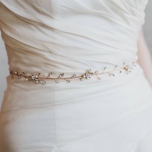 Rose Gold Bridal Belt/Sash
